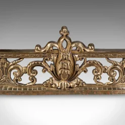 Antike englische viktorianische verstellbare Feuerschutzgitter, 1850, Satz von 3