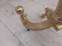 Antike Feuerhunde aus Messing, 2 . Set