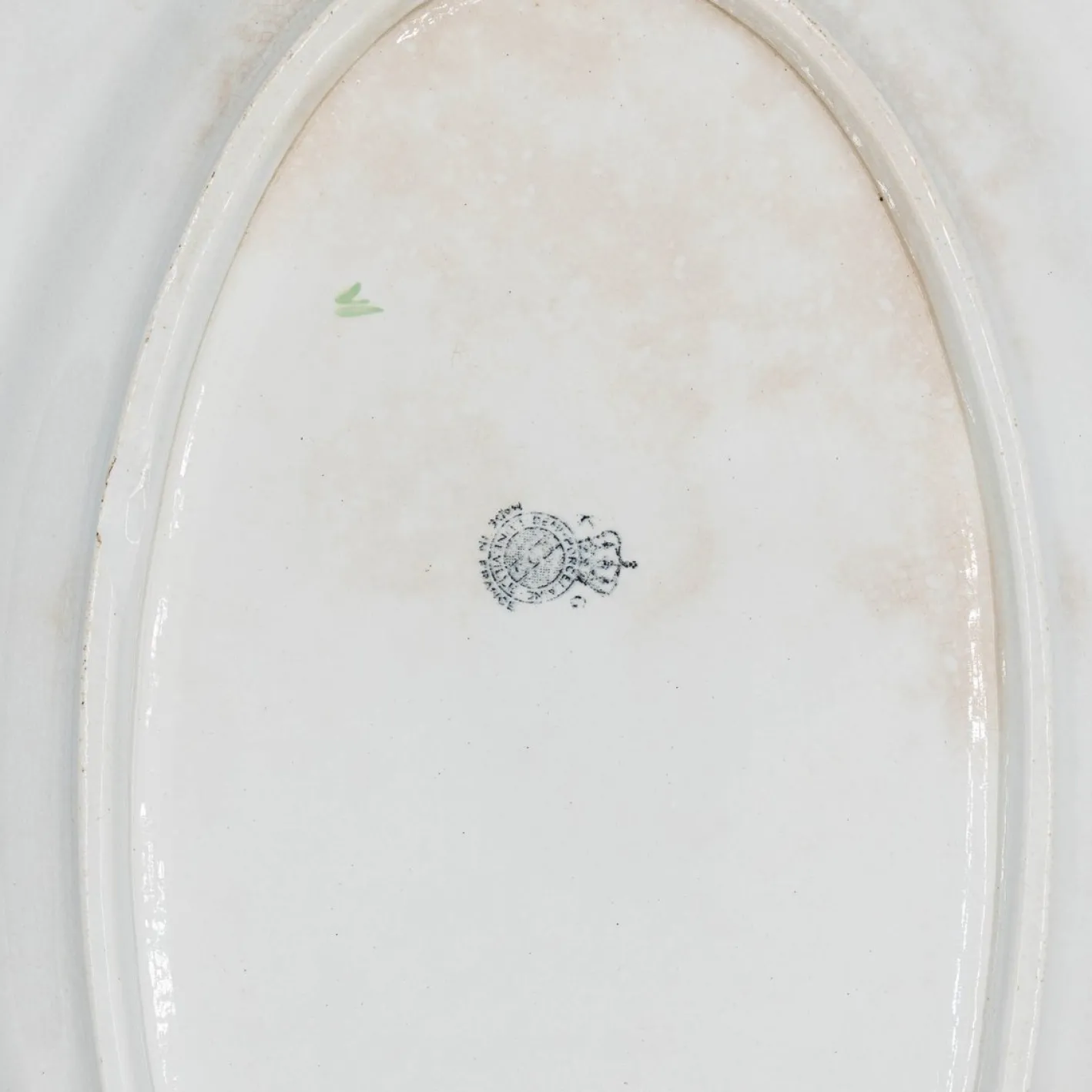 Antike französische Jugendstil Servierplatte von Lunéville, Frühes 20. Jahrhundert