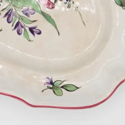 Antike französische Jugendstil Servierplatte von Lunéville, Frühes 20. Jahrhundert