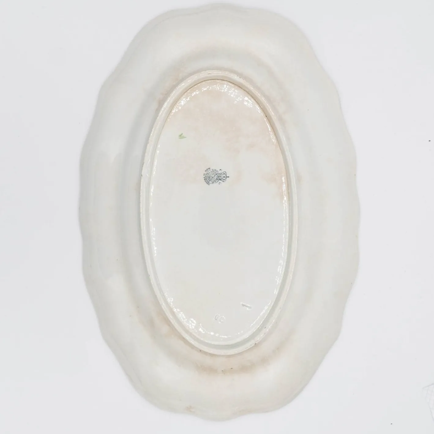Antike französische Jugendstil Servierplatte von Lunéville, Frühes 20. Jahrhundert
