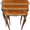 Antike französische Louis XV Satztische mit Parkettplatten, 1920er, 3er Set