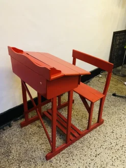 Antike französische Schulbank, 1920er