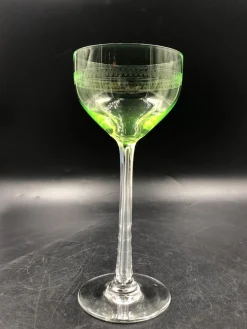 Antike Glaskuppel Weingläser, 1890er, 5 . Set