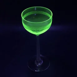 Antike Glaskuppel Weingläser, 1890er, 5 . Set