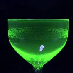 Antike Glaskuppel Weingläser, 1890er, 5 . Set