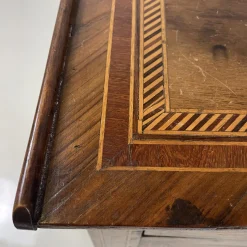 Antike italienische Nachttische aus Holz mit floralen Intarsien, 1750er, 2er Set