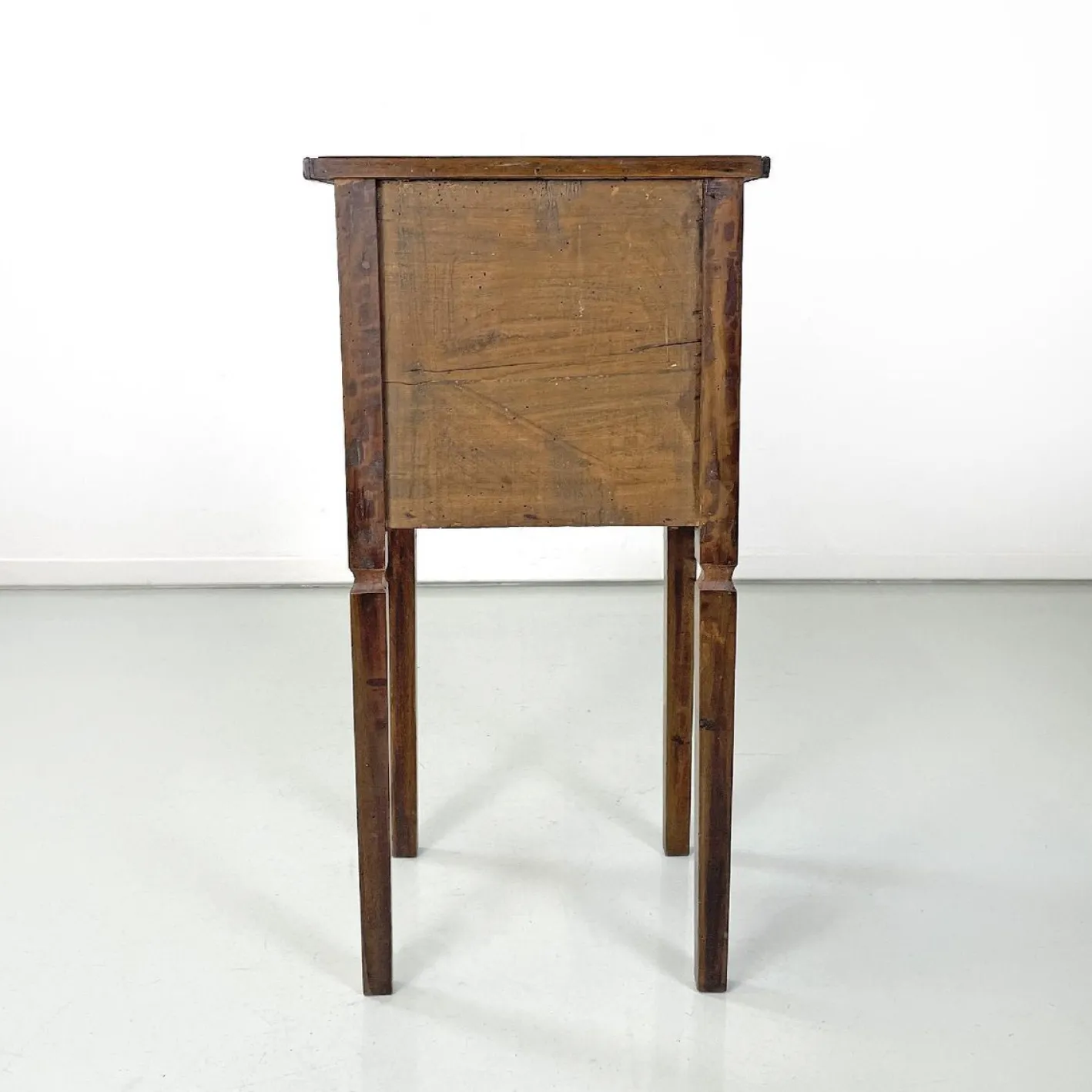 Antike italienische Nachttische aus Holz mit floralen Intarsien, 1750er, 2er Set
