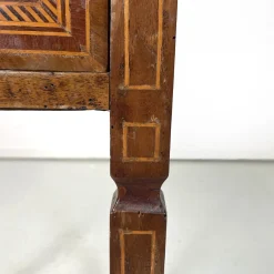 Antike italienische Nachttische aus Holz mit floralen Intarsien, 1750er, 2er Set