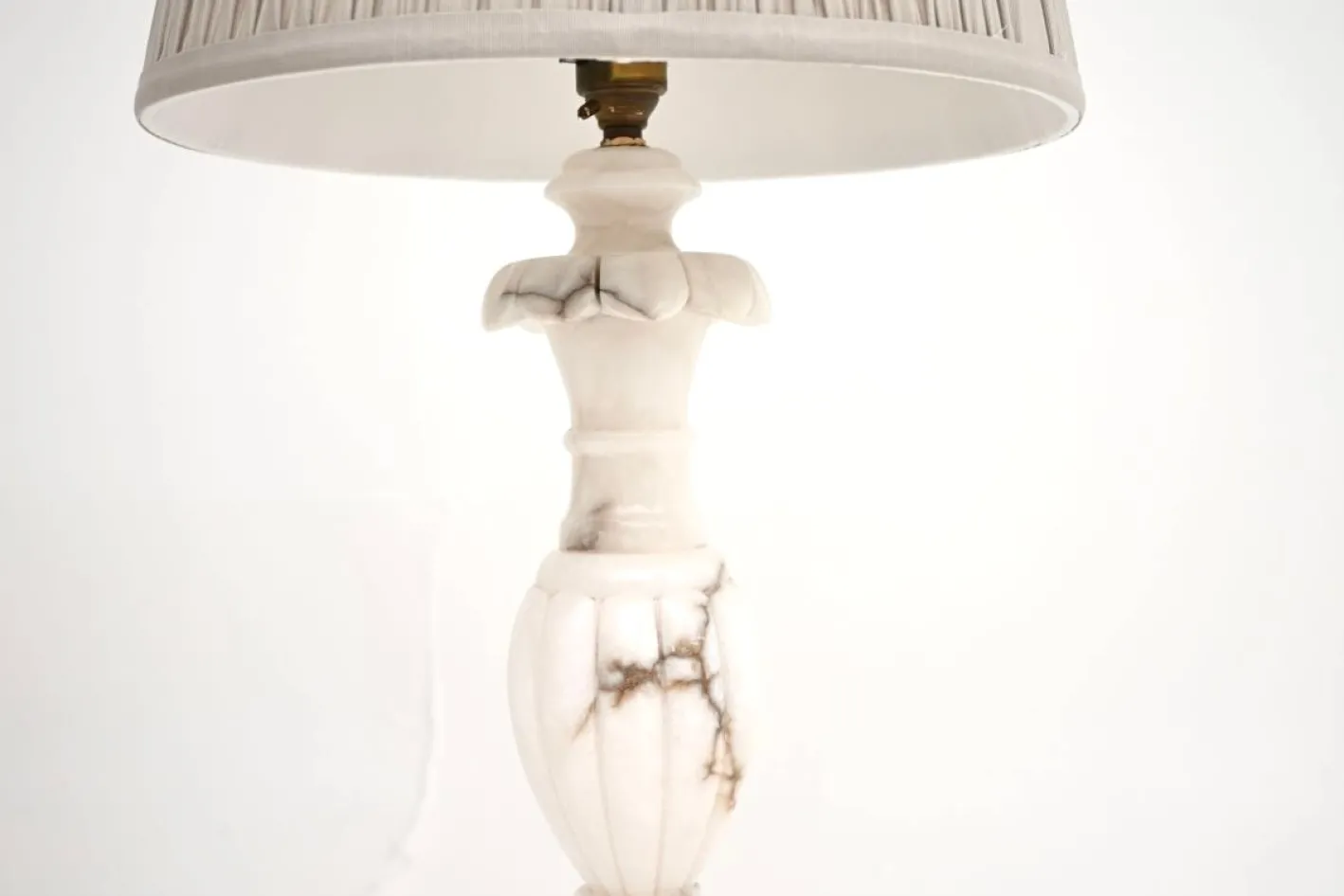 Antike italienische Tischlampen aus Marmor, 1930, 2er Set