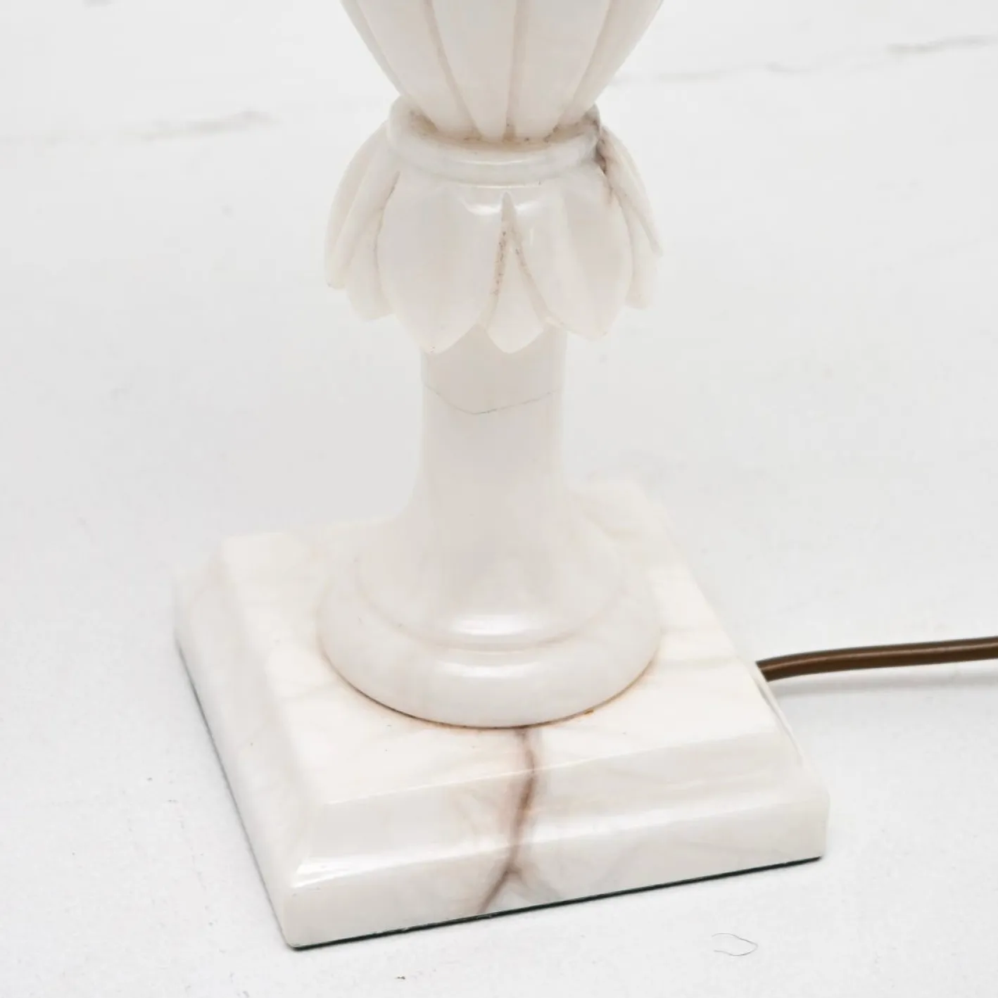 Antike italienische Tischlampen aus Marmor, 1930, 2er Set