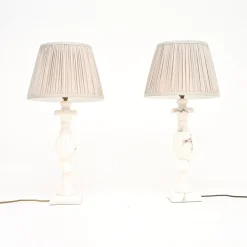Antike italienische Tischlampen aus Marmor, 1930, 2er Set