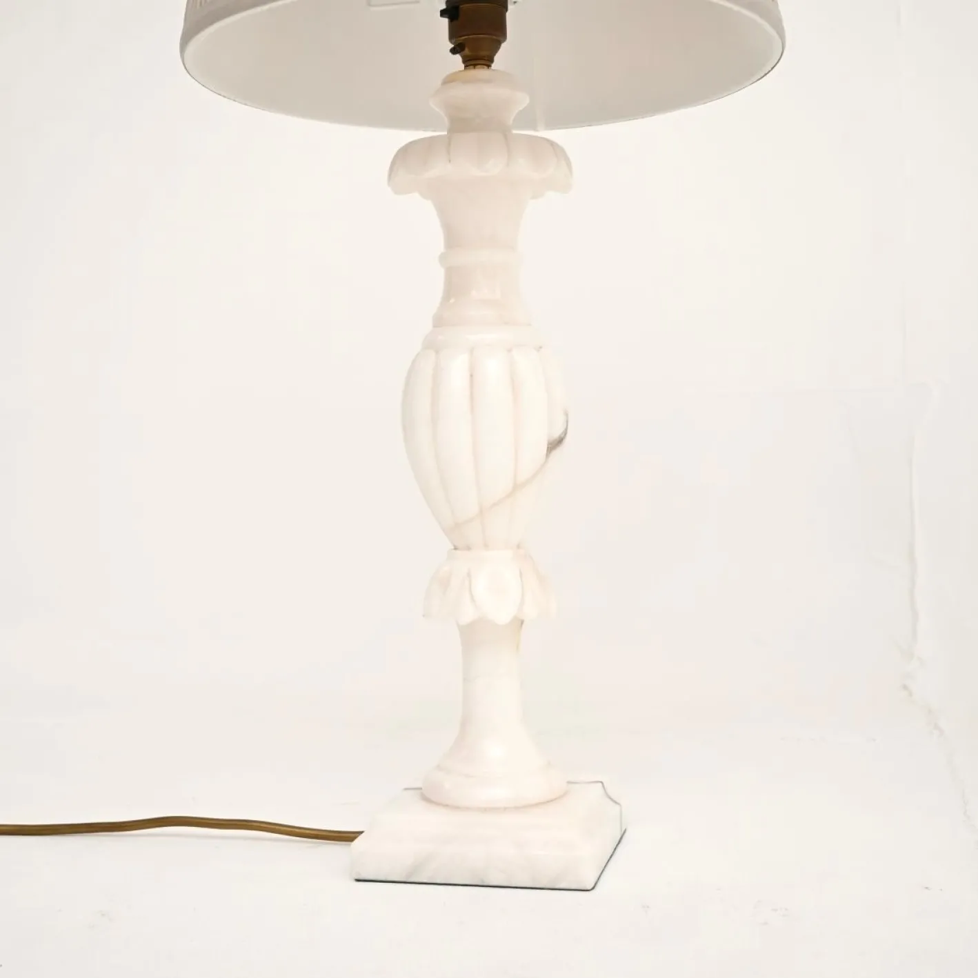 Antike italienische Tischlampen aus Marmor, 1930, 2er Set