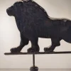 Antike italienische Wetterfahne aus Kupfer mit Löwe, 1900er