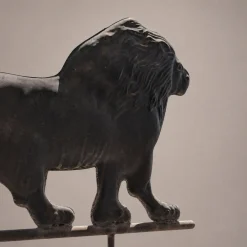 Antike italienische Wetterfahne aus Kupfer mit Löwe, 1900er