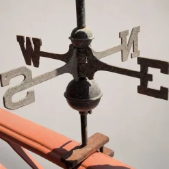 Antike italienische Wetterfahne aus Kupfer mit Löwe, 1900er