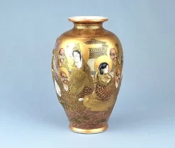 Antike japanische Satsuma Vase, 1890er