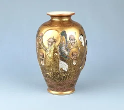 Antike japanische Satsuma Vase, 1890er