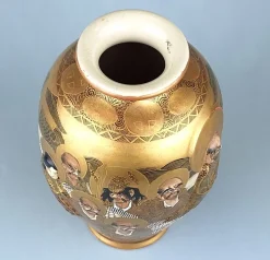 Antike japanische Satsuma Vase, 1890er