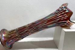 Antike Jarrón Vase von Carnival Glass
