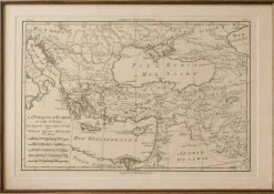 Antike Karte des Osmanischen Reiches, 1780