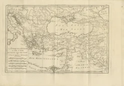 Antike Karte des Osmanischen Reiches, 1780