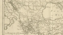 Antike Karte des Osmanischen Reiches, 1780