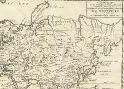 Antike Karte des östlichen Teils der Welt von Tirion, 1755