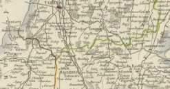 Antike Karte von Hautes-Pyrénées von Vuillemin, France, 1850