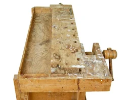 Antike Kiefernholz Werkbank, 1900