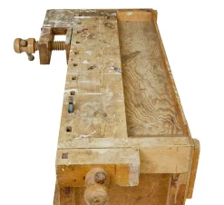 Antike Kiefernholz Werkbank, 1900