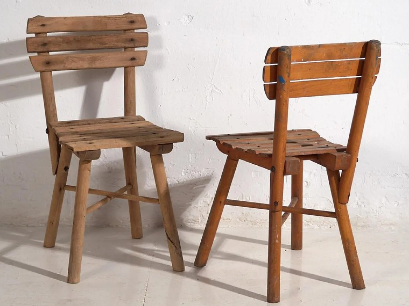 Antike Kinderstühle, 1920, 4 . Set