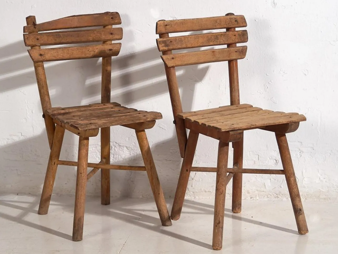 Antike Kinderstühle, 1920, 4 . Set