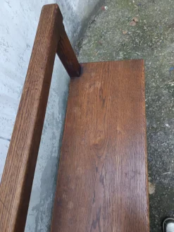 Antike Kirche Pew . aus Eiche