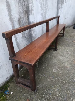 Antike Kirche Pew . aus Eiche