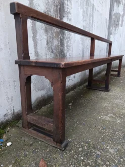 Antike Kirche Pew . aus Eiche