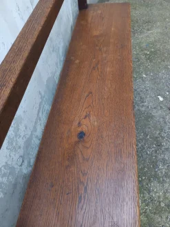 Antike Kirche Pew . aus Eiche