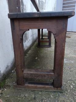 Antike Kirche Pew . aus Eiche