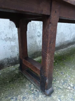 Antike Kirche Pew . aus Eiche