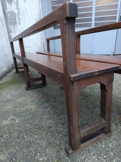 Antike Kirche Pew . aus Eiche
