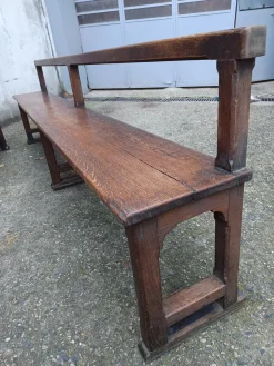 Antike Kirche Pew . aus Eiche