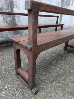 Antike Kirche Pew . aus Eiche