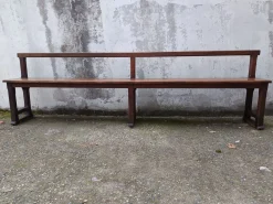 Antike Kirche Pew . aus Eiche