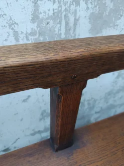Antike Kirche Pew . aus Eiche