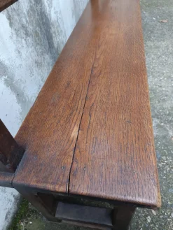 Antike Kirche Pew . aus Eiche