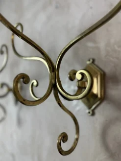Antike Kleiderhaken aus Messing, 1900, 2er Set