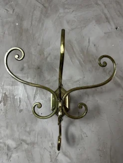 Antike Kleiderhaken aus Messing, 1900, 2er Set