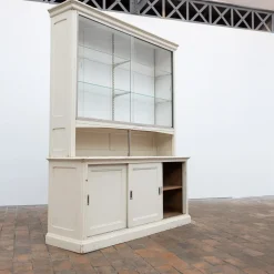 Antike Konditorei Vitrine mit Schiebetüren, frühes 20. Jh