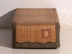 Antike Kōri Truhe aus Weidengeflecht, Japan, 1920