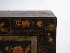 Antike lackierte Truhe aus Kiefernholz, China, 1900